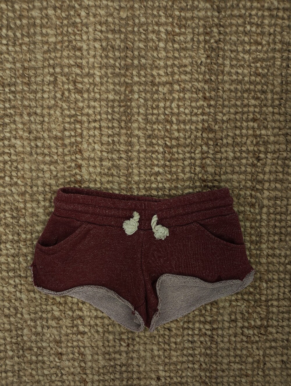 Burgundy Kids Shorts